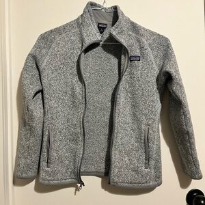 Patagonia Girls Heather Gray Knit Jacket